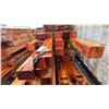 Image 2 : BUNDLE OF ASSORTED LENGTH AND WIDTH NOTCHED/FITTED DOUGLAS FIR LAMINATE WOOD UP TO 17.5' LONG