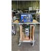Image 1 : MASTERCRAFT 10'' TABLE SAW AND AC AMPERES PANEL METER ON ROLLING TABLE