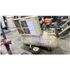 Image 3 : INGERSOLL RAND PORTABLE HORIZONTAL AIR COMPRESSOR (ONE WHEEL DAMAGED)