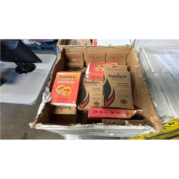 CASE OF ASSORTED TOASTERZ REUSABLE HEAT PACKS