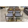 Image 1 : (4) OUTDOOR DINING CHAIRS