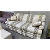 Image 1 : AMERICAN OF MARTINSVILLE FABRIC UPHOLSTERED SOFA WITH CUSHIONS