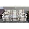 Image 2 : AMERICAN OF MARTINSVILLE FABRIC UPHOLSTERED SOFA WITH CUSHIONS