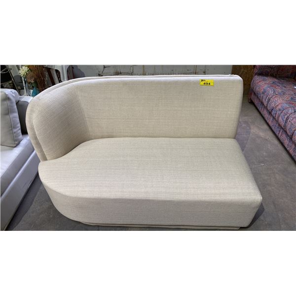 MOES FABRIC UPHOLSTERED SECTIONAL PIECE