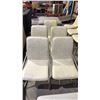 Image 1 : 5 CONTEMPORARY METAL FRAMED DINING CHAIRS
