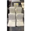 Image 2 : 5 CONTEMPORARY METAL FRAMED DINING CHAIRS