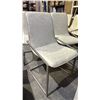 Image 3 : 5 CONTEMPORARY METAL FRAMED DINING CHAIRS