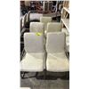 Image 1 : 5 CONTEMPORARY METAL FRAMED DINING CHAIRS