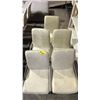Image 2 : 5 CONTEMPORARY METAL FRAMED DINING CHAIRS