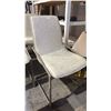 Image 3 : 5 CONTEMPORARY METAL FRAMED DINING CHAIRS