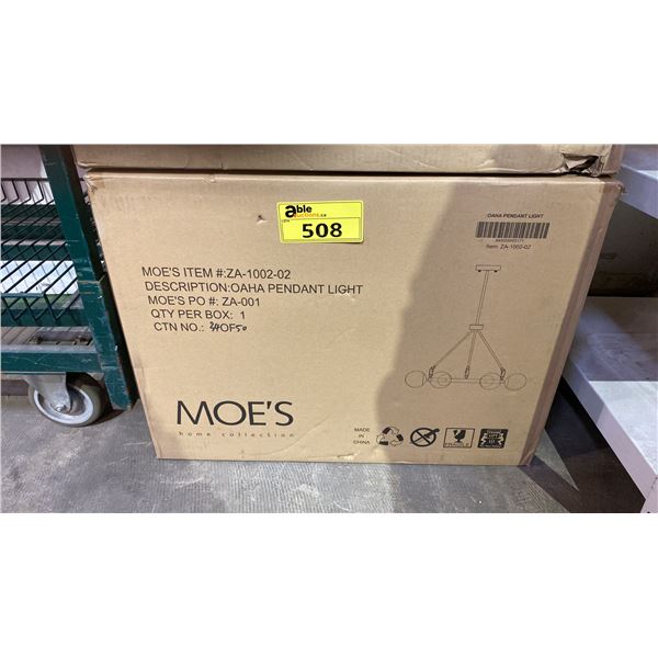 *NEW IN BOX* MOE'S OAHA PENDANT LIGHT