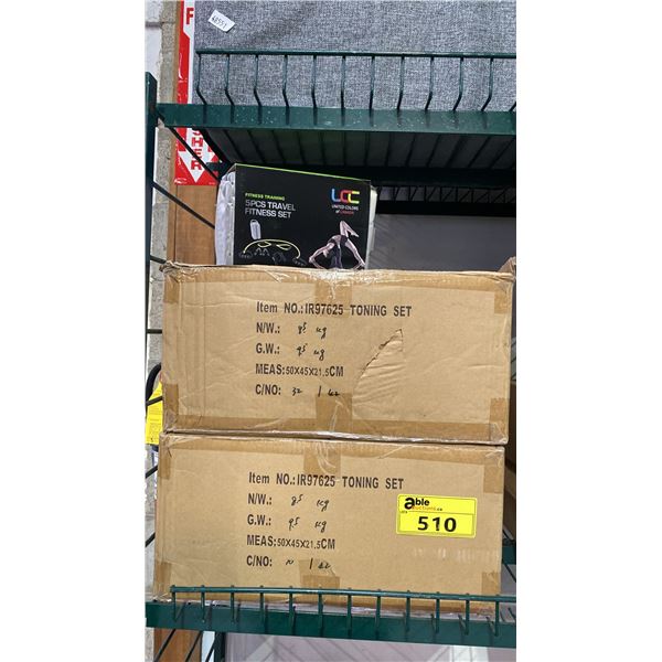 (2) *NEW* BOXES OF LCC UNITED COLORS OF CANADA 5PCS TRAVEL FITNESS SETS