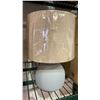 Image 2 : (2) *NEW* STONE & BEAM INDUSTRIAL DECOR ROUND CONCRETE BASE TABLE LAMPS