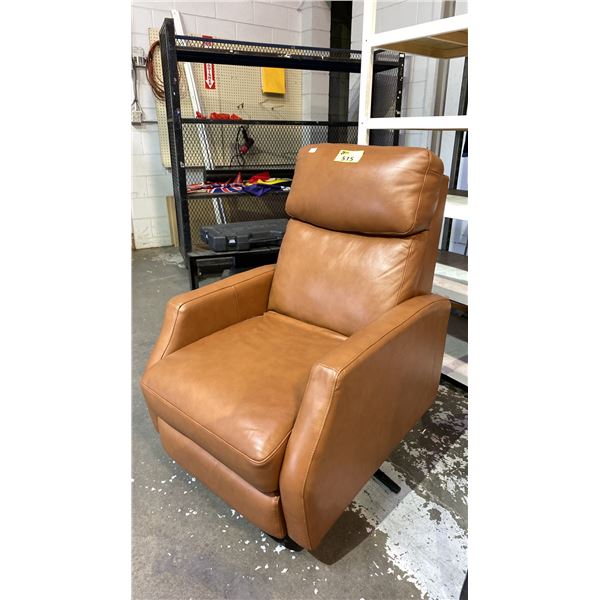 LEATHER MANUAL RECLINER