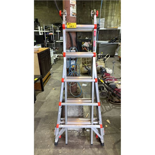 LITTLE GIANT LEVELER MULTI-POSITION ALUMINIUM LADDER WITH LOCKING MECHANISMS