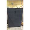 Image 1 : BLACK WOODEN 3 SHELF STORAGE CABINET