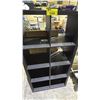 Image 3 : BLACK-BROWN SHELF UNIT WITH 8 COMPARTMENTS
