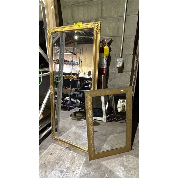 (2) ASSORTED MIRRORS