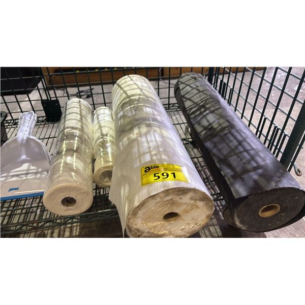 3 ASSORTED YARD ROLLS