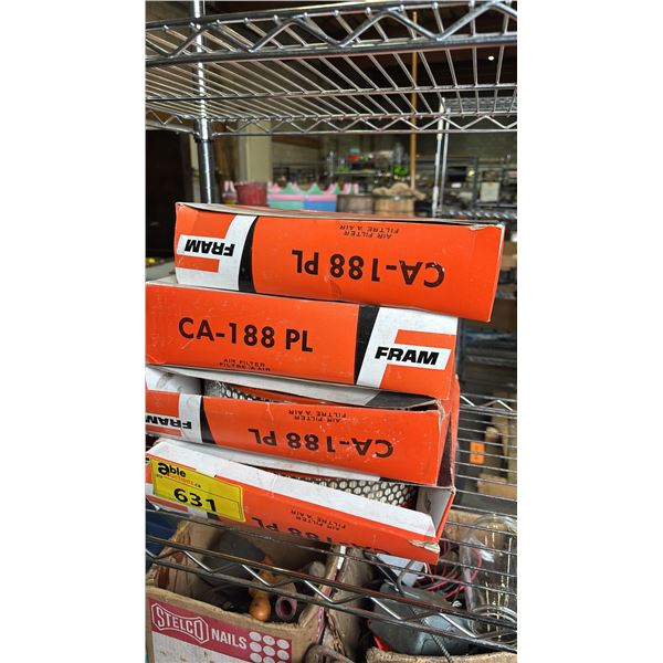 (4) FRAME CA-188 PL AIR FILTERS