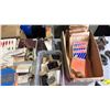 Image 3 : TABLE OF ASSORTED VINTAGE FISHING LURES, FLASHERS, HOOKS, STEEL WIRE & MORE