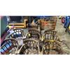 Image 4 : 6 VINTAGE WOOD SPINDLE BACK BOW CHAIRS, VINTAGE WOOD CLOTHES DRYING RACK & MORE