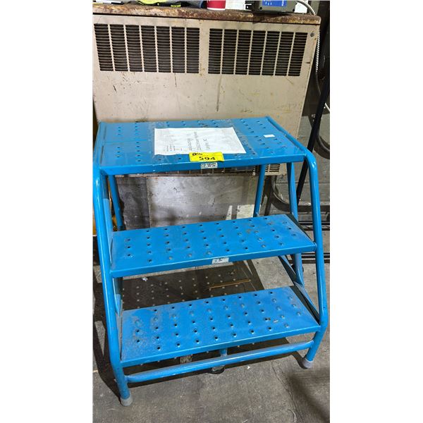 BLUE THREE STEP LADDER