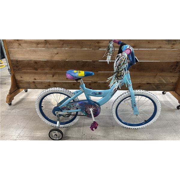 CHILDREN'S HUFFY "FROZEN" BIKE WITH TRAINING WHEELS