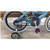 Image 4 : CHILDREN'S HUFFY "FROZEN" BIKE WITH TRAINING WHEELS