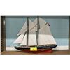 Image 1 : "BLUENOSE" SHIP MODEL WITH SAILS *RUDDER IS BROKEN*