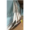 Image 2 : "BLUENOSE" SHIP MODEL WITH SAILS *RUDDER IS BROKEN*
