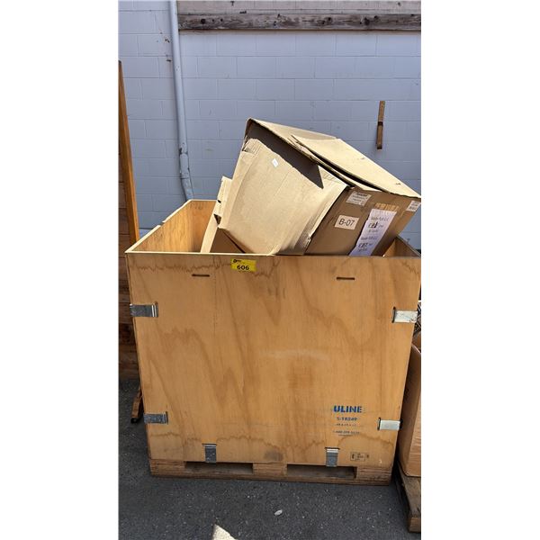 WOODEN BIN OF MASTERDUCKTS 4FT X 4FT