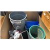 Image 2 : PALLET OF ASSORTED GARBAGE BINS