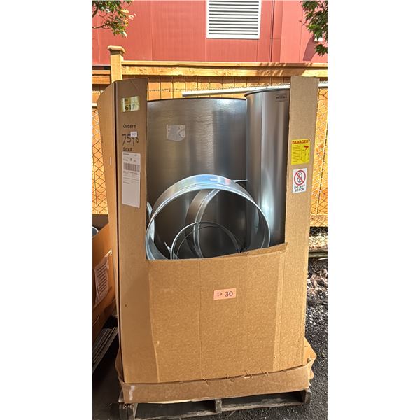 BIN OF NF PIPES, CLAMPS & MISCLENIOUS PARTS