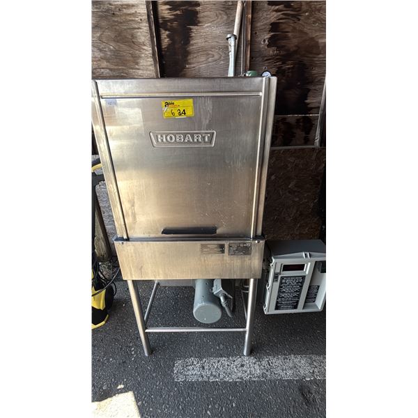 HOBART STAINLESS STEEL COMMERCIAL DOOR-TYPE DISHWASHER