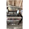 Image 4 : THERMATEK STAINLESS STEEL 6 BURNER COMMERCIAL GAS RANGE & (2) STAINLESS STEEL COMMERCIAL DEEP FRYERS