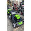 Image 3 : GREENWORKS PRO 21" 80V CORDLESS LAWN MOWER WITH GRASS CATCHER BAG *NO BATTERY/NO CHARGER/WORKING