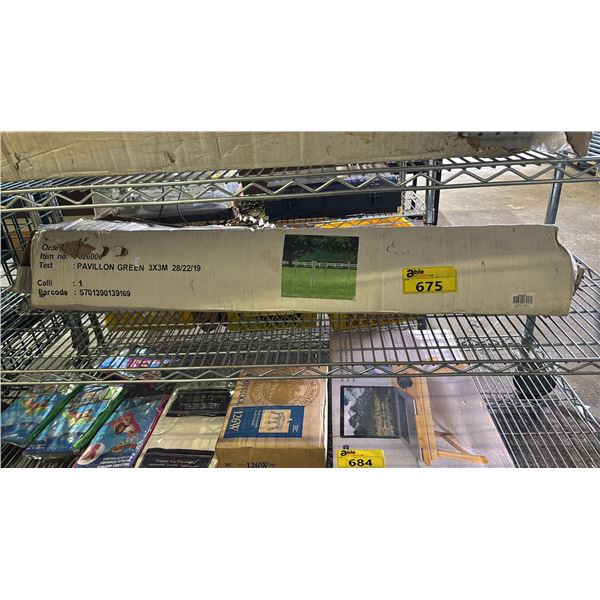 GREEN 3M X 3M CANOPY *IN BOX*