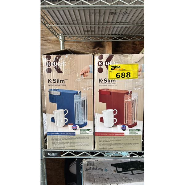 (2) KEURIG K.SLIM SINGLE SERVE COFFEE MAKER