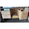 Image 1 : 2 CASES OF 3-LED SWIVEL PUCK LIGHTS AND A BOX OF WOODEN PLANTS HANGERS