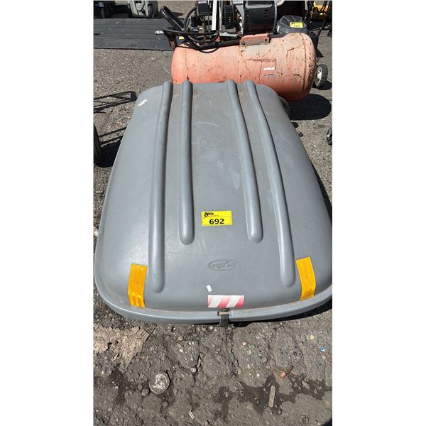 SPORTRACK GREY HARD-SHELL VEHICLE ROOFTOP CARGO BOX