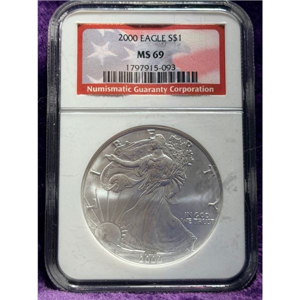AMERICAN SILVER EAGLE - 2000 - MS69