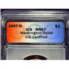 Image 3 : PRESIDENTIAL COIN SET COINS - 2007D WASHINGTON - MS67; AND HARDING; LOT OF 2