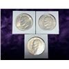 Image 1 : EISENHOWER DOLLARS - 1971, 1972D, 1776-1976 BICENTENIAL; LOT OF 3
