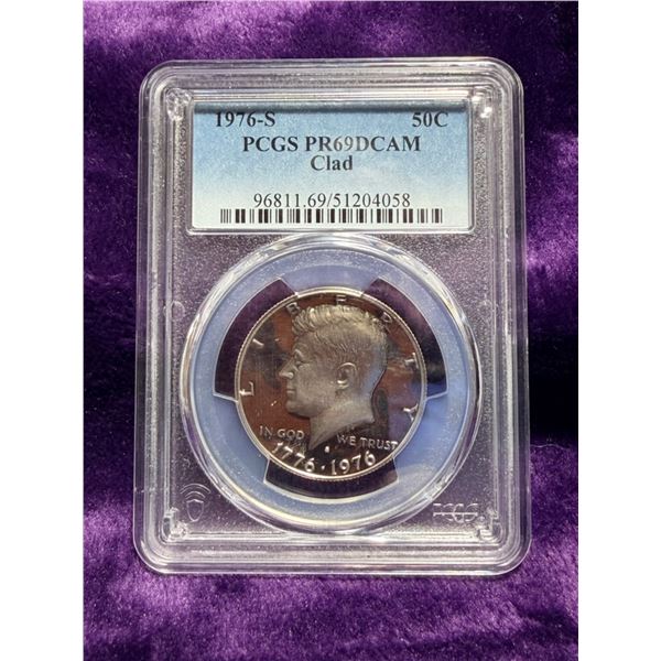KENNEDY HALF DOLLAR - 1776-1976S - CLAD - PR69DCAM