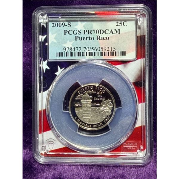 STATE QUARTER - PUERTO RICO 2009S - PR70DCAM