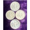Image 2 : ROOSEVELT SILVER DIMES - 1961, 1962D (X2), 1963D; LOT OF 4