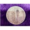 Image 9 : MERCURY SILVER DIMES - 1941S, 1945; LOT OF 2
