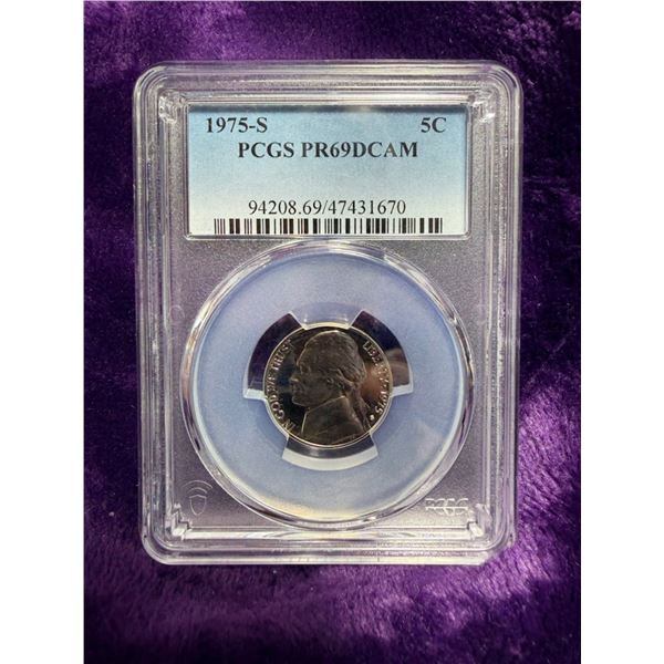 JEFFERSON NICKEL - 1975S - PR69DCAM