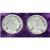 Image 1 : SILVER BULLION ROUNDS - BUFFALO NICKEL REPLICA - 1/10 OUNCE .999 SILVER; LOT OF 2